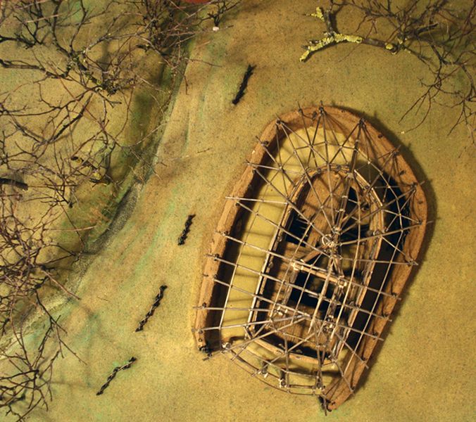 Plastico della capanna, vista dall'alto